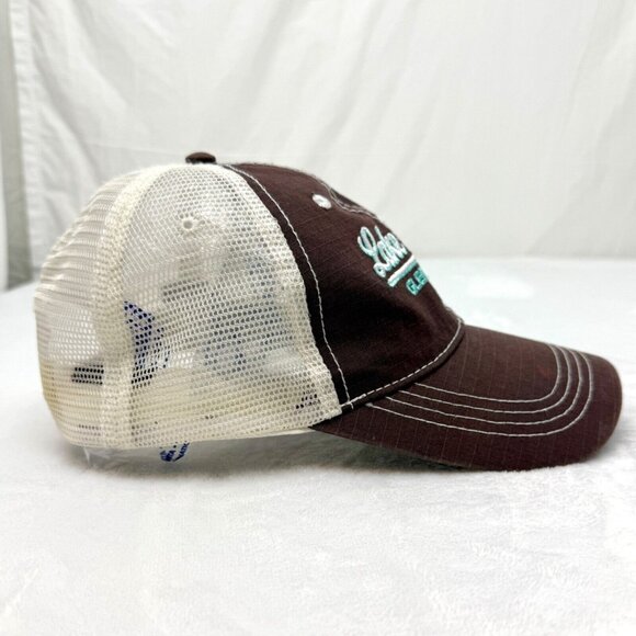 Prairie Mountain Lake Powell Glen Canyon 63 Snapback Cap Hat Brown White - Picture 3 of 11